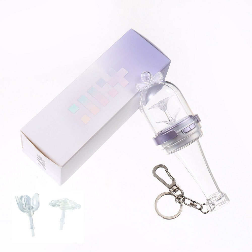 ILLIT Lightstick Keychain,K-pop Keyring Pendant Bag Accessories Merch Gift (Built-in Battery)