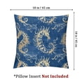 thumbnail image 4 of Fenyluxe Seahorse Decorative Pillow Cover 2pcs for Couch Nautical Decor Square Cushion Case Sofa Home Decorations Dark Blue White, 4 of 7