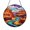 Acrylic 3.5 Inch, variant on Canyon Scene Stained Glass Window Panel – Decorative Accent