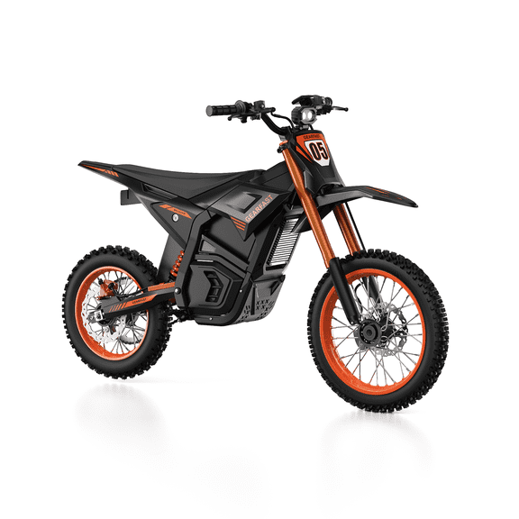 Electric Dirt Bike, 3500W, 42MPH & 50 Miles, 48V/23.5AH Removable Battery, 14"/12" Tire, Hydraulic Brakes & Full Suspension, Mountain Off-Road E Dirt Bike