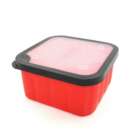 CAIJIEXI Fishing Maggot Live Bait Boxes Lids Red Insect Storage Bloodworms Container Breathable Fresh Carp Accessories S/L Tackle Pesca