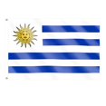 thumbnail image 1 of Bandera de Uruguay Boolavard 90 x 150 cm, doble cara, con ojales de latón, 1 of 8
