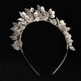 thumbnail image 2 of Bridal Leaf Tiara Crown Gold Leaf Headband Handmade Leaf Headpiece for Wedding Prom Party Festival Hair Jewelry, 2 of 9