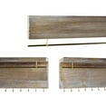 thumbnail image 5 of Wall Mounted Wood Jewelry Organizer with Metal Bars, Set of 2_Rustic Grey, 5 of 7