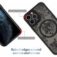 thumbnail image 2 of Case for iPhone 11 Pro Max [Compatible with MagSafe] Black Flower Floral Pattern Design Case for Women Girls Soft TPU Bumper Hard PC Back Anti-Fall Shockproof Protective Slim Magnetic Cover, 2 of 14