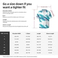 thumbnail image 5 of Lsque Northern Lights Print Men's Cuban Collar Short Sleeve Shirt Summer Beachwear Casual Button Down Fashionable Vacation Leisure Shirt-Small, 5 of 5