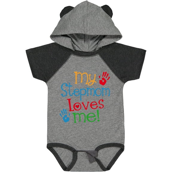 Inktastic My Stepmom Loves Me Boys or Girls Baby Bodysuit