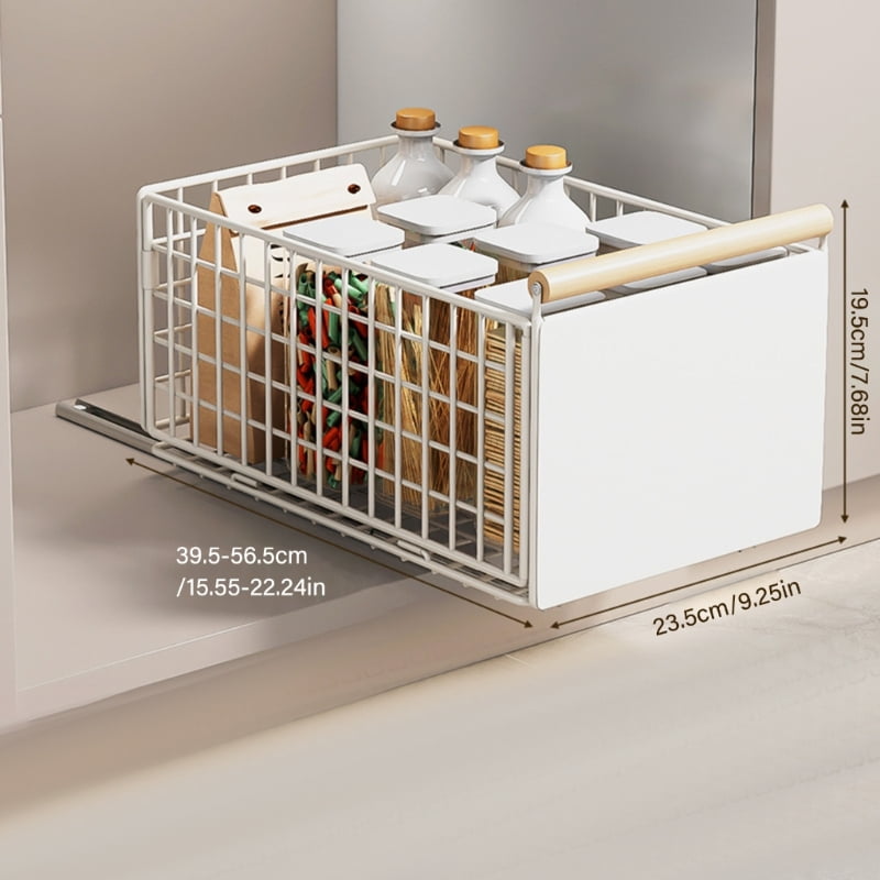 lanema Adjustable Under Sink Tray Slide Out Organizers No Drilling Needed Multi Functional Storage Solution For Kitchen Bathroom Countertop Items