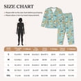 thumbnail image 4 of Rateoe Cute Dogs Corgi Pattern Womens Pajamas Set Long Sleeve Sleepwear Button Down Nightwear Soft Cotton Pj Lounge Sets-X-Large, 4 of 7
