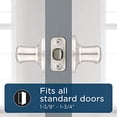 thumbnail image 3 of Levier de Porte Factice Main Gauche en Nickel Satiné Toluca, 3 of 9