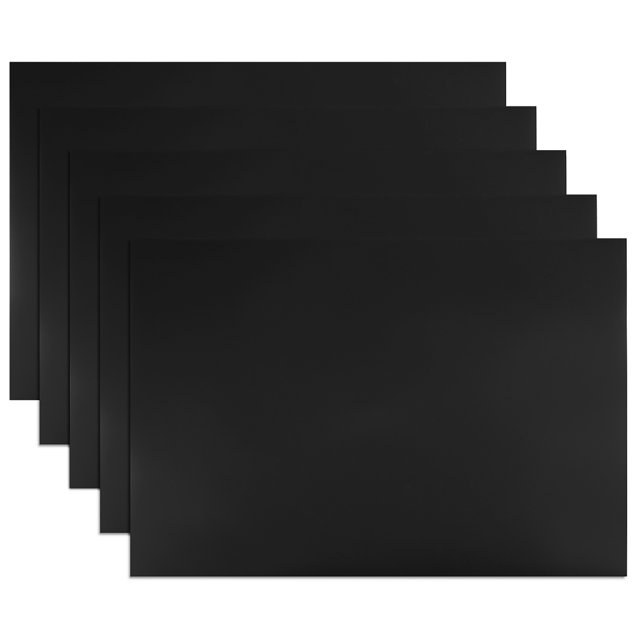 5Pcs Tiras Magnéticas para Borrado en Seco 11.7" x 8" Etiquetas de Hoja Magnética Escritos Negros