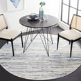 thumbnail image 2 of SAFAVIEH Alamo Olga Stripe Area Rug, Blue/Ivory, 6'7" x 6'7" Round, 2 of 5