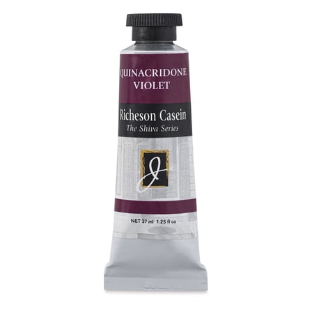 Richeson Casein Paint the Shiva Series - Quinacridone Violet, 37 ml tube