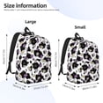 thumbnail image 3 of Lsque Daisies Flowers Pattern Canvas Daypack, Durable Backpack, High-quality Versatile Backpack,Vintage Compact Backpack-Small, 3 of 6