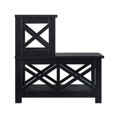 thumbnail image 4 of Pemberly Row Transitional Wood Two-Step Accent End Table in Black, 4 of 5