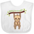 thumbnail image 3 of Inktastic Cute Sloth 2nd Birthday Boys or Girls Baby Bib, 3 of 4