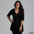 thumbnail image 5 of Women's Plus Size Henley Tunic Top, 5 of 5