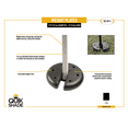 Quik Shade Canopy Weight Plate Kit, 4piece, Heavy Duty Pop Up Canopy