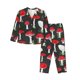 thumbnail image 1 of Balery Red Mushrooms Conjunto de Pijama con Estampado para Mujer, Conjunto de Dos Piezas con Manga Larga, Ropa de Dormir Suave con Bolsillos, Pijamas Cómodos-Large, 1 of 7