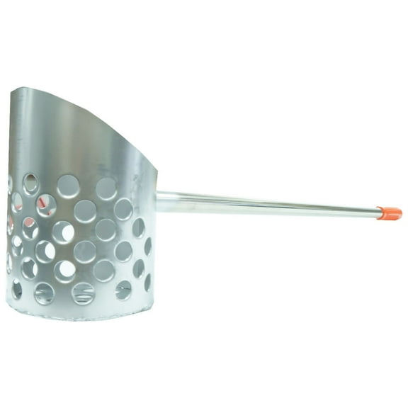 RTG 28 inch Long Handle 5 inch Quick Sifting Basket Stainless Steel Beach Sand Scoop
