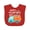 Red, variant on Inktastic Happy Valentines Day truck hearts Boys or Girls Baby Bib