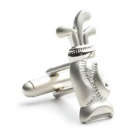 Cufflinks CC-GLF-SL Plated Golf Bag Cufflinks