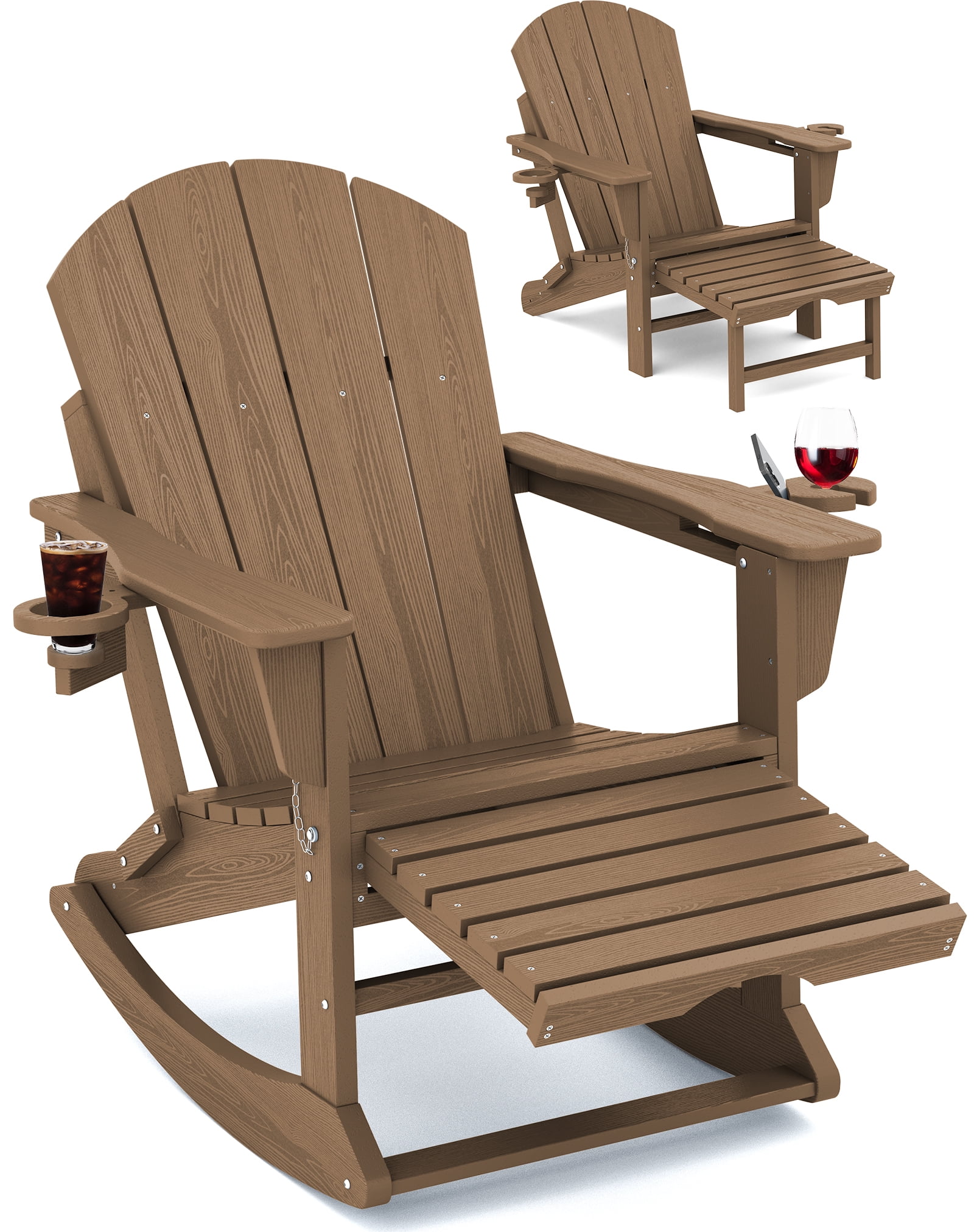 POLYWOOD Palm Coast Outdoor Adirondack in White