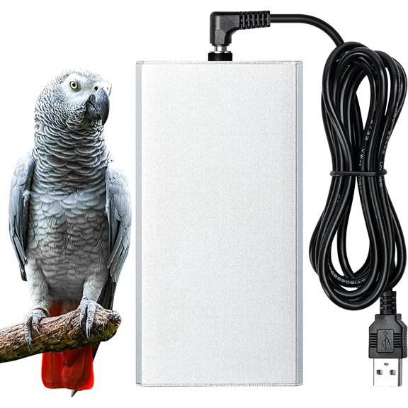 Briidea Bird Warmer for Cage, Frican Grey, Parakeets, Parrots, Small Birds, USB 5V