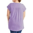 thumbnail image 4 of JMS by Hanes Women's Plus Size Slub Crochet Bib Tunic, 4 of 4