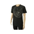 thumbnail image 4 of Mens PLATINI Sports Shirt With Rhine Stones Lion Medallion Chain SS3612 Black, 4 of 4