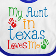 thumbnail image 4 of Inktastic My Aunt in Texas Loves Me Boys or Girls Baby Bib, 4 of 4