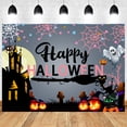 thumbnail image 2 of Tapestry Happy Halloween para pared, 150 x 90 cm, microtela de fibra, 2 of 2