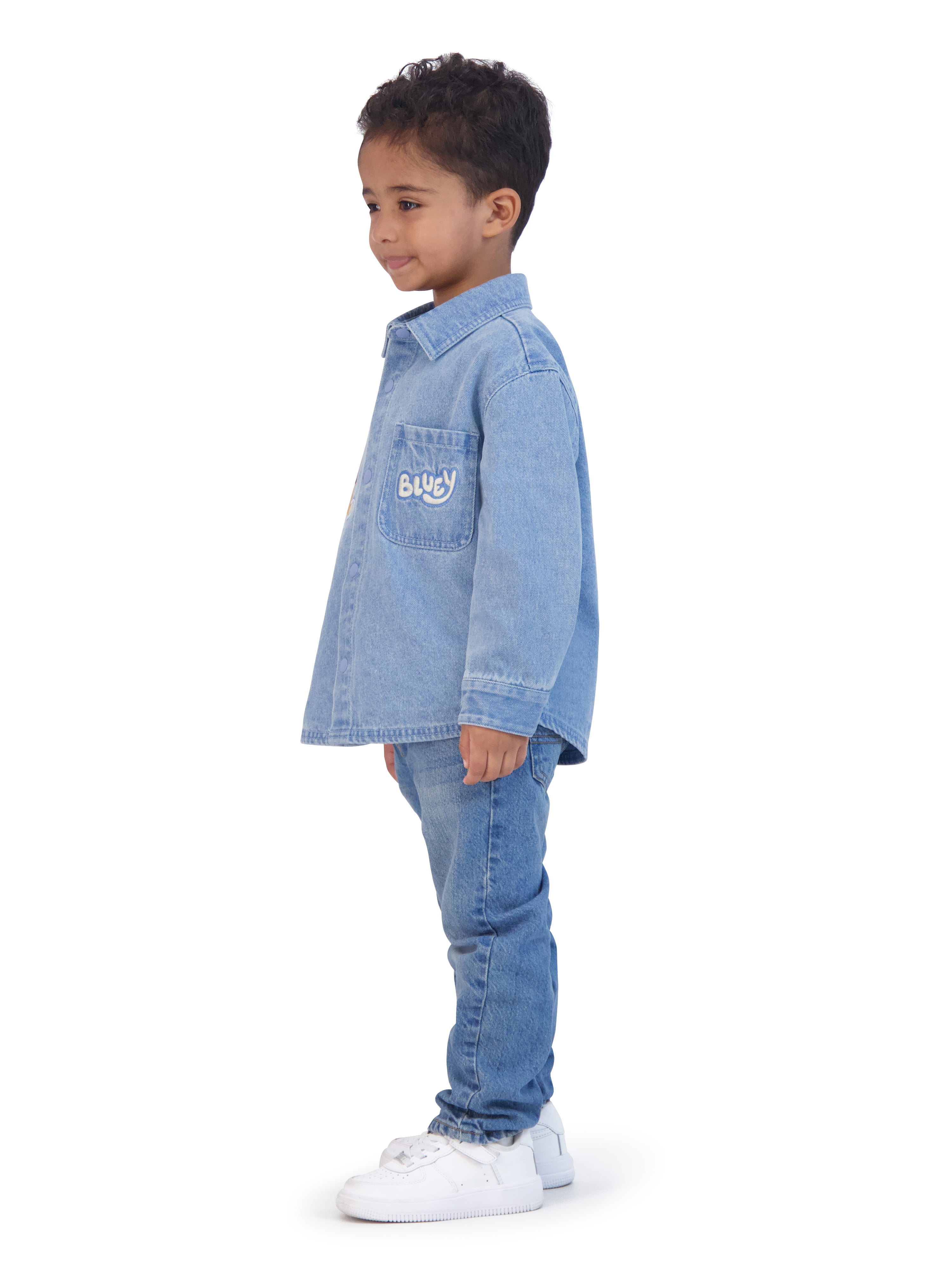 Bluey Toddler Boy Shacket, Sizes 12M-5T