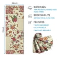 thumbnail image 2 of Pioneer Flower Floral Print Pattern Hot Yoga Mat Towel Non Slip for Hot Yoga - Quick-Drying Yoga Mat Cover with 4 Corner Pockets with Travel Bag - Hot Yoga Towel Non Slip 74"x26", 2 of 6