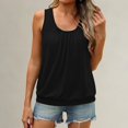 thumbnail image 2 of Women Plus Size Sleeveless Tank Tops 2026 Loose Fit Summer Casual Curved Tees Lightweight Breathable Comfy Soft Tops by Yigetop Black L, 2 of 5