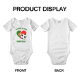 thumbnail image 3 of Future Soccer Player Portugal Soccer Fan Baby Romper (White, 6-12 Months), 3 of 5
