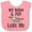 Pink and White, variant on Inktastic Nana and Pop Love Me Sloth Girls Baby Bib