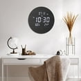 thumbnail image 7 of Digital Wall Clock Silent Kitchen Clock Non Ticking Wall Clock,12 Inch LED Wall Clocks with Display of Time/Date/and Temperature/Humidity,Three Modes for Choose, 7 of 7