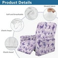 thumbnail image 5 of Xixirimido Butterflies Purple Pattern Stretch Recliner Slipcovers Printed Sofa Cover 4-Piece Lazy Boy Chair Covers Recliner Chair Cover with Side Pockets Furniture Protector for Living Room, 5 of 8