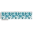 thumbnail image 2 of Ambesonne Leaves Fabric by the Yard Upholstery, Exotic Brazilian Foliage, 2 Yards, Aqua Dark Teal and White, 2 of 4