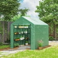 thumbnail image 2 of Outsunny 8' x 6' x 7' Portable Walk-In Greenhouse Hot House, 2 of 10
