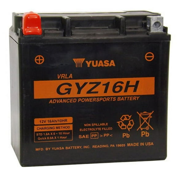 Yuasa GYZ16H GYZ Series AGM Maintenance Free Battery (YUAM716GH)