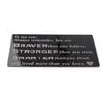 thumbnail image 4 of Tarjeta de Cartera de fotografía Personalizada Yuyangstore Inserto de billetera de Metal Unisex Negro D, 4 of 7