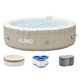 thumbnail image 1 of ALEKO Round Inflatable Brown 6 Person Hot Tub Spa with Cover, 1 of 12