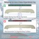 thumbnail image 3 of Funda de almacenamiento para bimini de barco con orificio de luz de lona de poliéster 600D 97"-103" W para 3 arcos 4 arcos color beige 91"-96"W, 3 of 7