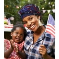 thumbnail image 4 of CBC Crown USA Flag Themed Square Scarf 35" x 35", 4 of 6