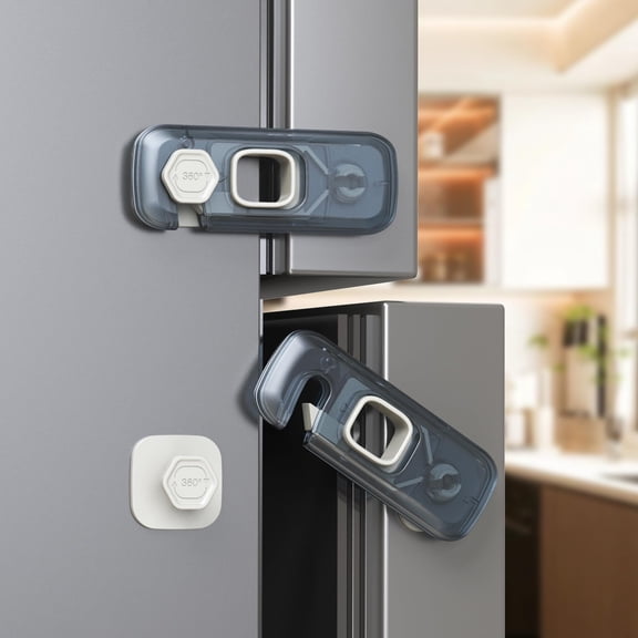 Cerradura de Refrigerador a Prueba de Niños Blissleaf Paquete de 5 con Adhesivo