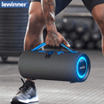 thumbnail image 4 of DCOWO 60W Portable Speaker, 20-Hour Battery Life, Powerful Bass with 6 RGB Light Effects, Ideal for Outdoor Activities, Camping, and Parties, 4 of 8
