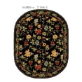 thumbnail image 3 of Safavieh Chelsea Gisselle Bordered Wool Area Rug, Black, 7'6" x 9'6" Oval, 3 of 11