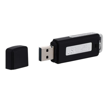 2-in-1 Mini Portable Digital Voice Recorder USB Flash Drive Disk, 8GB Digital Sound Audio Recorder Mac Compatible Dictaphone 15 Hours Recording Device for Lectures And (Best Audio Recording App For Mac)